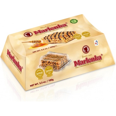 Marlenka dortík medový s vlašskými orechmi 100 g