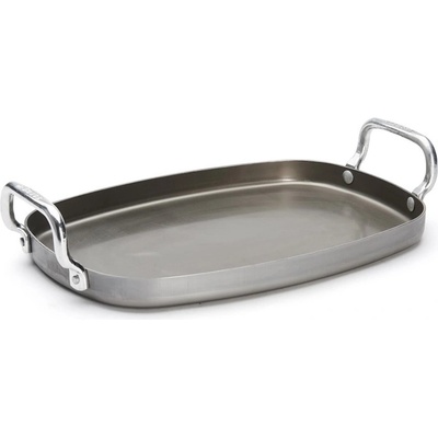 de Buyer Oválná pánev ke grilování Plancha MINERAL B 38x26cm hladká
