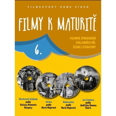 Filmy k maturitě 6 - 4 DVD (digisleeve)