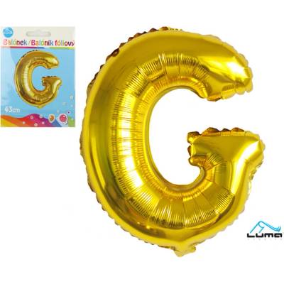 Luma Balónek fóliový "G", zlatý