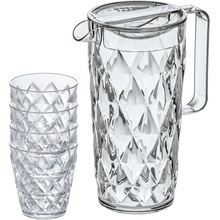 KOZIOL CRYSTAL 1,6 l 4 poháre 0,2 l