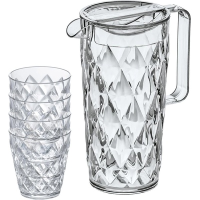 KOZIOL CRYSTAL 1,6 l 4 poháre 0,2 l
