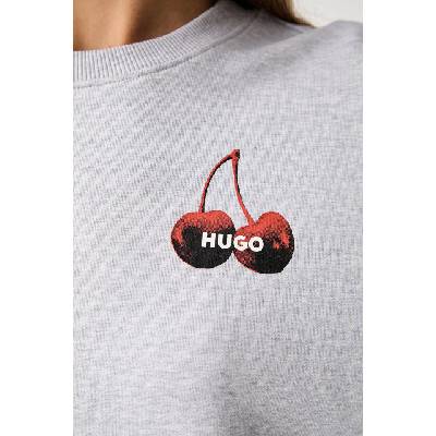 HUGO Blue суичър дамски от памук Classic Crew_B_4 (50566576)