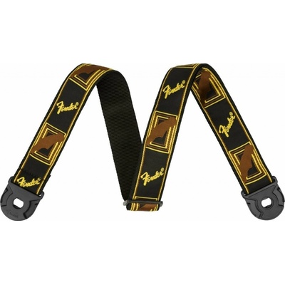FENDER Quick Grip Locking End Strap Black, Yellow and Brown