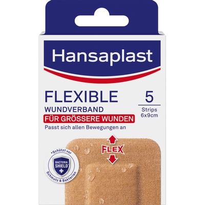 Hansaplast Гъвкава превръзка за рани 6 x 9 см - 5 броя