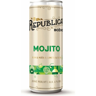 Republica Mojito Rum Máta Limetka Soda 6% 0,25 ml (plech) – Zboží Dáma