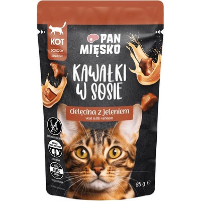 Pán Miesko Kúsky v omáčke Teľacie s jeleňom 85 g