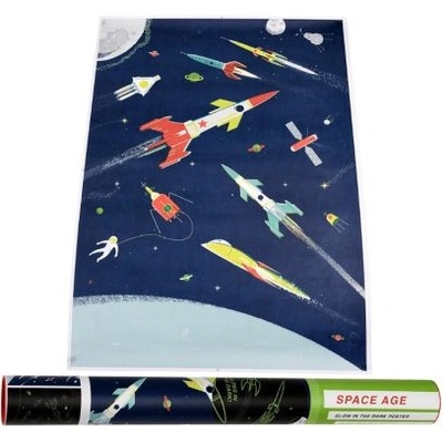 Rex London - Светещ в тъмното плакат - Космическа ера (29012)