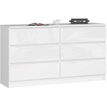 Ak furniture Kuba 140 cm 6 šuplíků