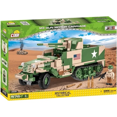 Cobi 2535 World War II Americký kolopásové samohybné dělo M3 Gun Motor Carriage