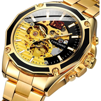Forsining Часовник forsining rh-14575 - Златен kp14575