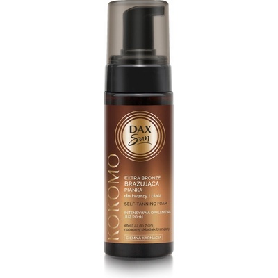 Dax Sun, bronzující pěna Extra Dark na obličej a tělo Kokomo, 160 ml