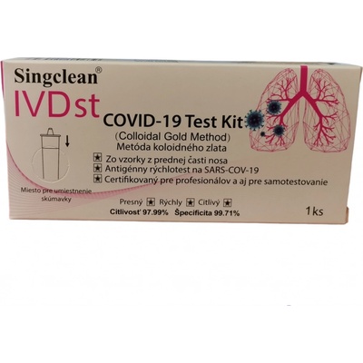 Hangzhou Singclean COVID 19 Test Kit Colloidal Gold Method 1 ks