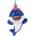 Gimborn GimDog Sharks Party играчка за кучета - плюшени акули Син - 1 бр