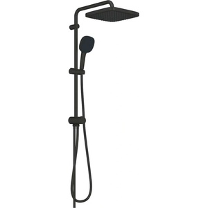GROHE Vitalio Comfort - Душ система без смесител, 25x25 cm, 2 струи, черен мат 266982431 (266982431)