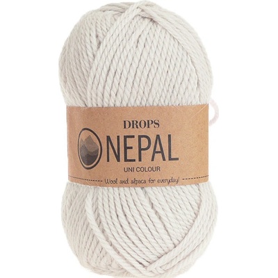 Příze DROPS Nepal uni colour 8915 - křídová