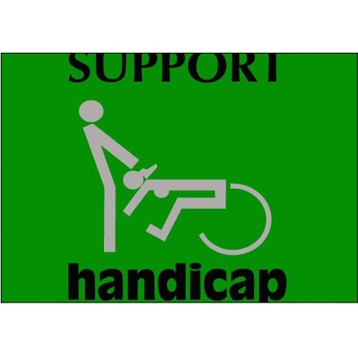 Plakát typ A4-A0 Support handicap