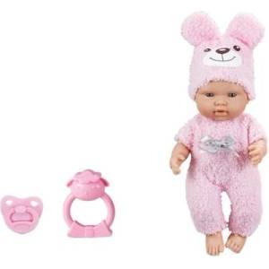Teddies Бебе с биберон и дрънкалка 25см твърдо тяло в кутия 29x18x11см (00120034)