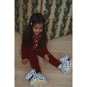 Konges Sløjd пантофи за деца DALMATIAN FOOTIES