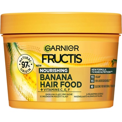 Loreal Group Маска за коса Garnier Fructis Banana Hair Food подхранва суха коса 400 мл