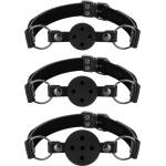 Bedroom Fantasies Set of 3 Ball Gags Black