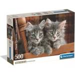 Clementoni Висококачествена колекция: Котенца - 500 части (35580)