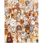 PIECEZZ Дървен пъзел Piecezz, 40 части - Кучета (P1668)