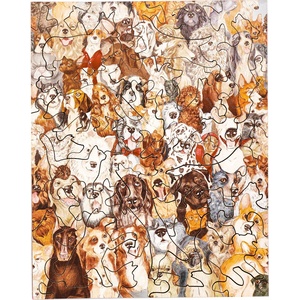PIECEZZ Дървен пъзел Piecezz, 40 части - Кучета (P1668)