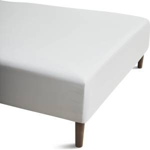 Juna Чаршаф с ластик Percale 90 x 210 x 30 см бял (618215)