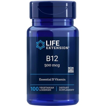Life Extension Vitamin B12, 500 mcg, 100 веге таблетки за смучене, Life Extension