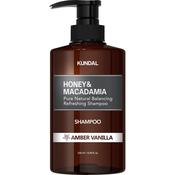 KUNDAL Шампоан Honey & Macadamia, Амбър Ванилия, 500 ml