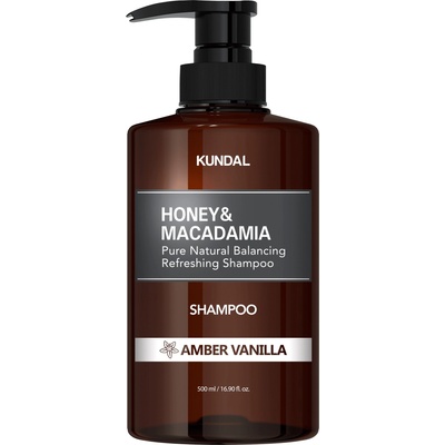 KUNDAL Шампоан Honey & Macadamia, Амбър Ванилия, 500 ml
