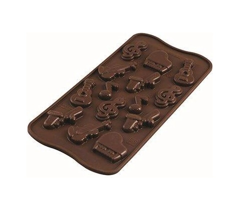 Silikomart forma na čokoládu Choco Melody Hudba 21x10cm