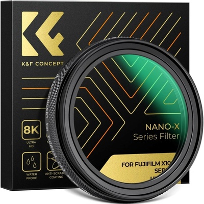 K&F CONCEPT Fujifilm MCUV filter, black, lens HD coating waterproof and scratch-resistant K&F Concept