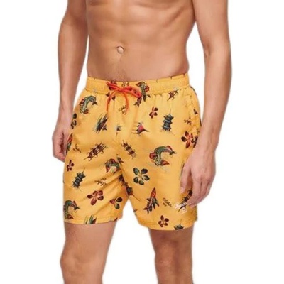 Superdry Бански гащета Superdry Hawaiian Print 17´´ swimming shorts - Yellow (Aloha Golden Yellow)