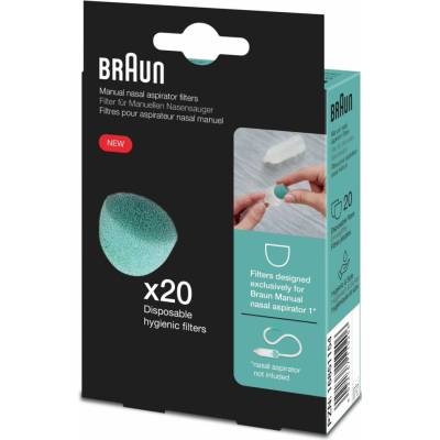 Braun BNF 020 Náhradné filtre pre manuálnu nosovú odsávačku Braun BNA 050 (20 ks)