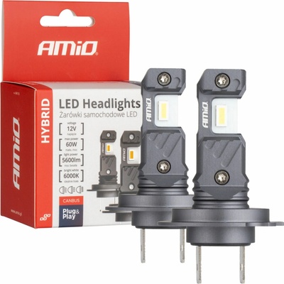 AMIO LED H7/H18 2 × 30 W – biela (pätica PX26d), sada 2 ks LEDH7B7S