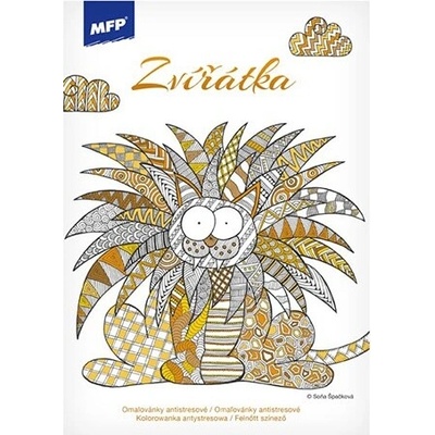 MFP Zvieratká antistresová omaľovánka A5