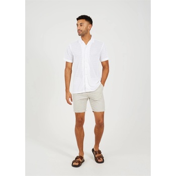 Image 1 of Brave Soul Striped Cotton Short - Navy Stripe