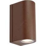 Markslöjd 109111 - LED димируемо външно стенно осветително тяло ALOR 2xLED/4, 9W/230V IP65 кафяво (ML1648)
