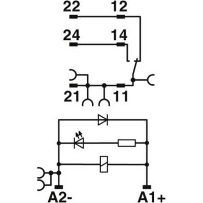 Phoenix Contact RIF-1-RPT-LDP-24DC/1X21MS reléový modul, 10 ks