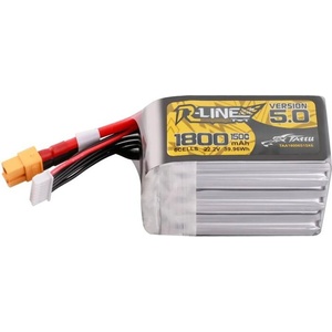 Tattu LiPo батерия Tattu R-Line 5.0 1800mAh 22.2V 150C 6S XT60 (TAA18006S15X6)