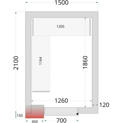 TEFCOLD CR 150x210x220 mrazící místnost – Zbozi.Blesk.cz