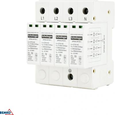 Přepěťová ochrana 4P T1+T2 12,5 kA Schelinger BM-A51-SPD04-4P-B+C
