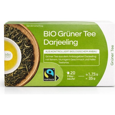 Sanct Bernhard Bio zelený čaj Darjeeling 20 x 1,75 g