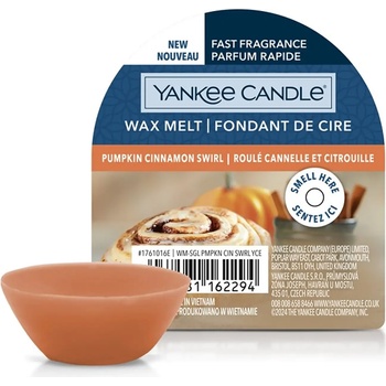 Yankee Candle Pumpkin Cinnamon Swirl ароматизиран восък 22 гр