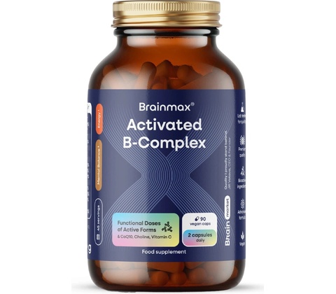 BrainMax Activated B-Complex 90 rastlinných kapsúl
