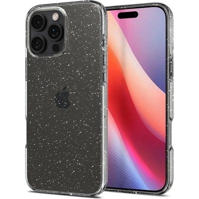 Spigen iPhone 16 Pro SPIGEN LIQUID CRYSTAL GLITTER Силиконов удароустойчив, слюден прах, полупрозрачен ACS08113 (ACS08113)