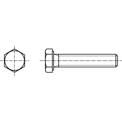 PROFISTYL DIN 933 šroub šestihranná hlava 8.8 pozink M10 celý závit Varianta: DIN 933 šroub šestihranný celozávit 8.8 ZnB M10x30 – Sleviste.cz
