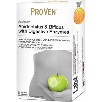 PRO-VEN Acidophilus & bifidus s digestívnymi enzýmami 30 kapsúl